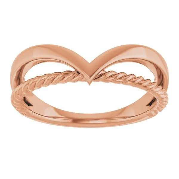 Negative Space Rope Ring Image 3 M. J. Thomas Jewelers, Ltd. Stratford, CT