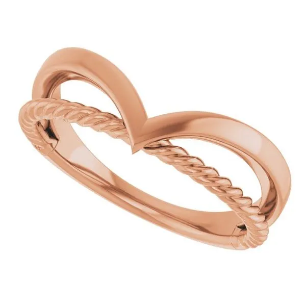 Negative Space Rope Ring Image 5 M. J. Thomas Jewelers, Ltd. Stratford, CT