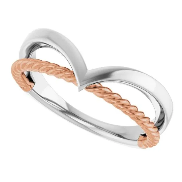 Negative Space Rope Ring Image 5 Milan's Jewelry Inc Sarasota, FL