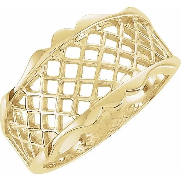 Latticework Ring John E. Koller Jewelry Designs owasso, OK