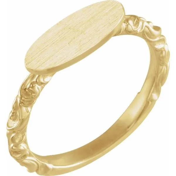 Oval Signet Ring John E. Koller Jewelry Designs owasso, OK