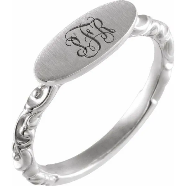 Oval Signet Ring Image 4 Jerald Jewelers Latrobe, PA