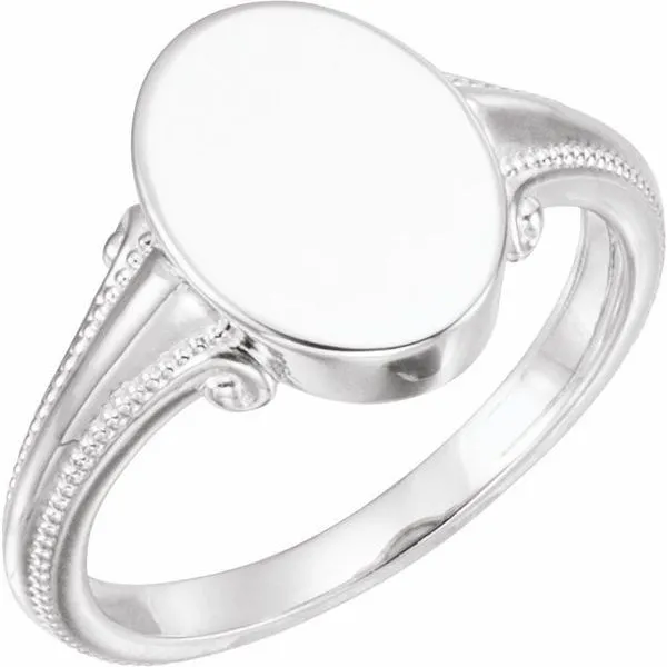 Oval Signet Ring James Wolf Jewelers Mason, OH