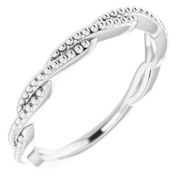Stackable Beaded Twist Ring James Wolf Jewelers Mason, OH