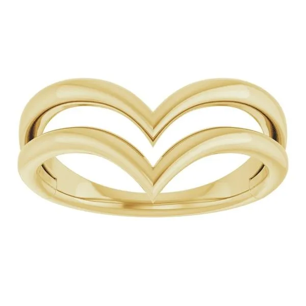 Double V Ring Image 3 James Wolf Jewelers Mason, OH