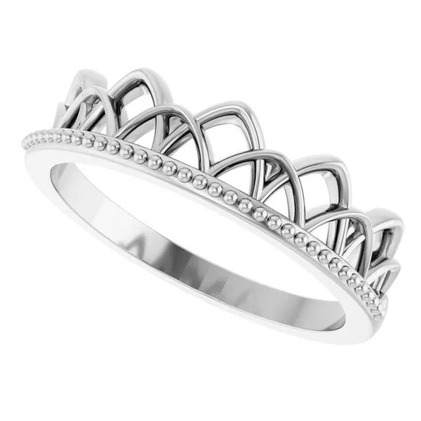 Stackable Crown Ring Image 5 Milan's Jewelry Inc Sarasota, FL