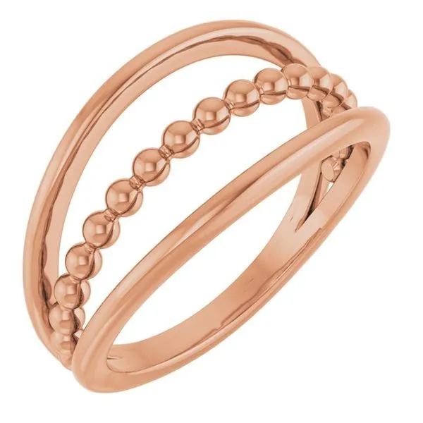 Negative Space Beaded Ring James Wolf Jewelers Mason, OH