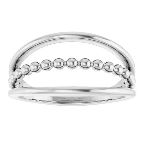 Negative Space Beaded Ring Image 3 Jerald Jewelers Latrobe, PA