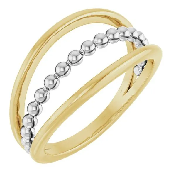 Negative Space Beaded Ring James Wolf Jewelers Mason, OH