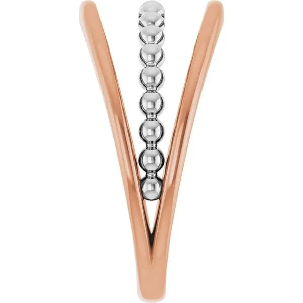 Negative Space Beaded Ring Image 4 James Wolf Jewelers Mason, OH