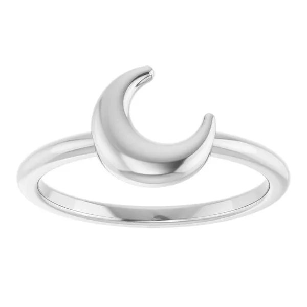 Crescent Moon Ring Image 3 Leslie E. Sandler Fine Jewelry and Gemstones rockville , MD