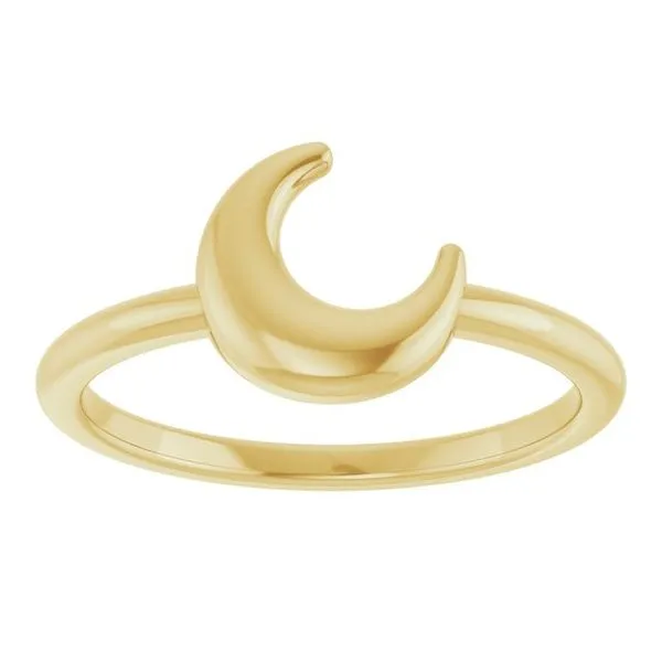 Crescent Moon Ring Image 3 Jerald Jewelers Latrobe, PA