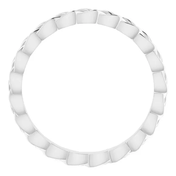 Woven-Design Band Image 2 Studio D Jewelers Woodstock, IL