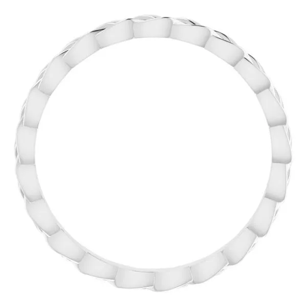 Woven-Design Band Image 2 Studio D Jewelers Woodstock, IL