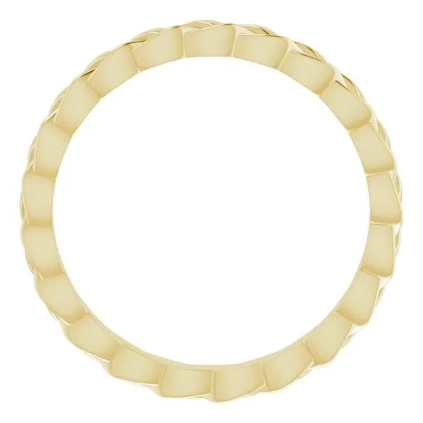 Woven-Design Band Image 2 Studio D Jewelers Woodstock, IL