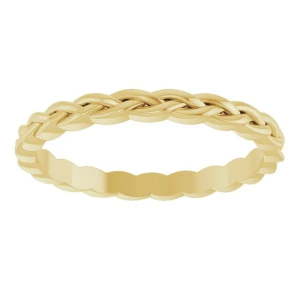 Woven-Design Band Image 3 Studio D Jewelers Woodstock, IL
