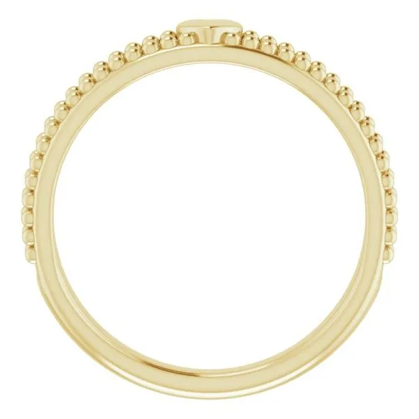 Milgrain Stackable Heart Ring Image 2 D&M Jewelers Green Bay, WI