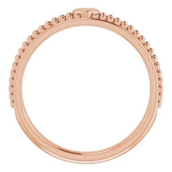 Milgrain Stackable Heart Ring Image 2 Valentine's Fine Jewelry Dallas, PA
