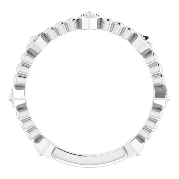 Stackable Pyramid Ring Image 2 James Wolf Jewelers Mason, OH