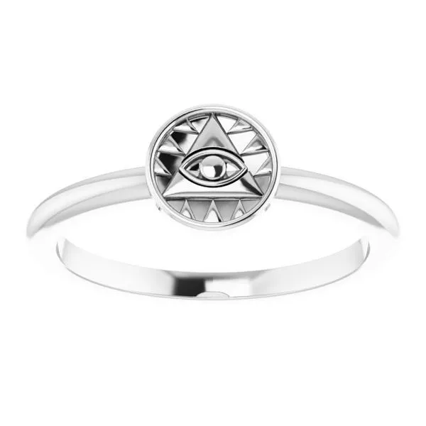Stackable Eye of Providence Ring Image 3 Long Jewelers Chesapeake, VA