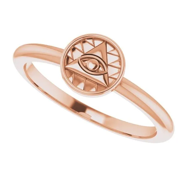Stackable Eye of Providence Ring Image 5 Jerald Jewelers Latrobe, PA