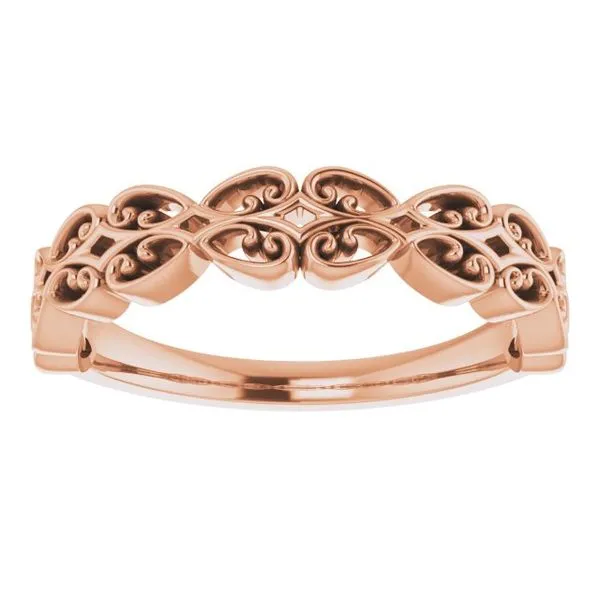 Vintage-Inspired Stackable Ring Image 3 James Wolf Jewelers Mason, OH