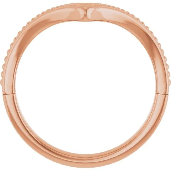 Beaded V Ring Image 2 James Wolf Jewelers Mason, OH