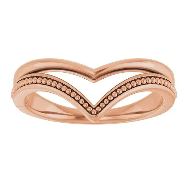 Beaded V Ring Image 3 Jerald Jewelers Latrobe, PA