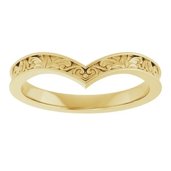 Vintage-Inspired V Ring Image 3 Milan's Jewelry Inc Sarasota, FL