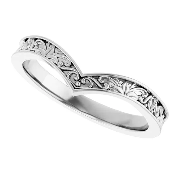 Vintage-Inspired V Ring Image 5 James Wolf Jewelers Mason, OH