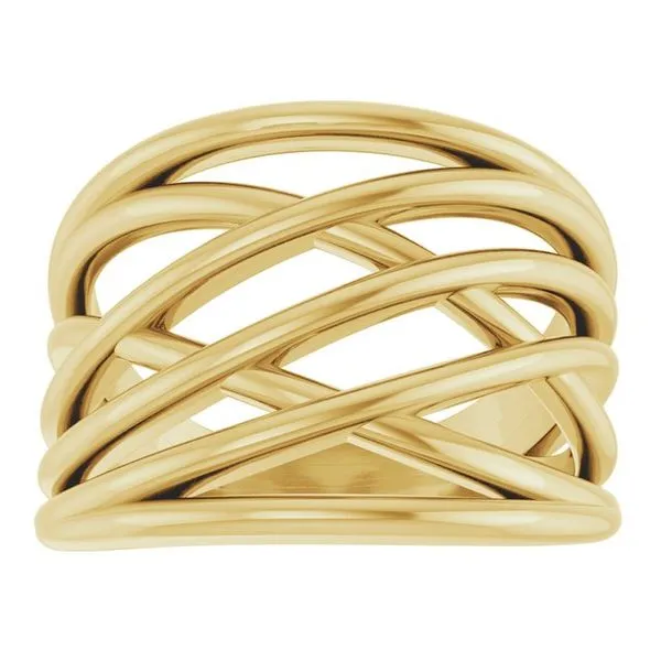Criss-Cross Ring Image 3 M. J. Thomas Jewelers, Ltd. Stratford, CT