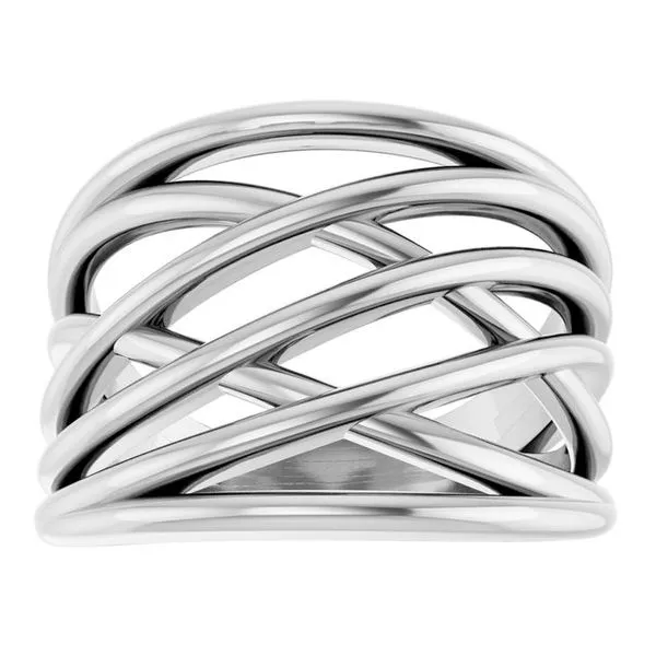 Criss-Cross Ring Image 3 John E. Koller Jewelry Designs owasso, OK