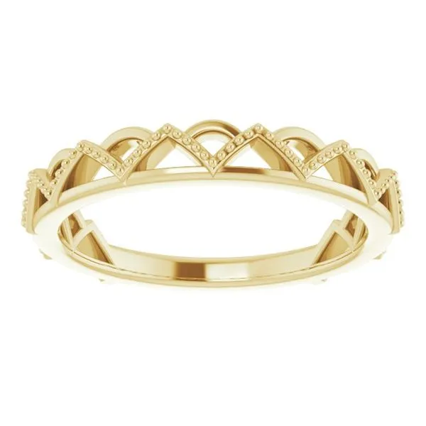 Stackable Crown Ring Image 3 James Wolf Jewelers Mason, OH