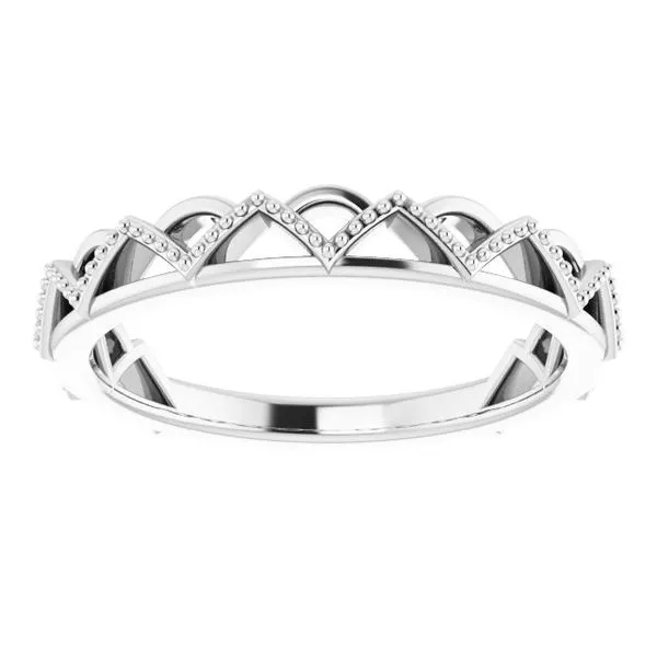 Stackable Crown Ring Image 3 James Wolf Jewelers Mason, OH