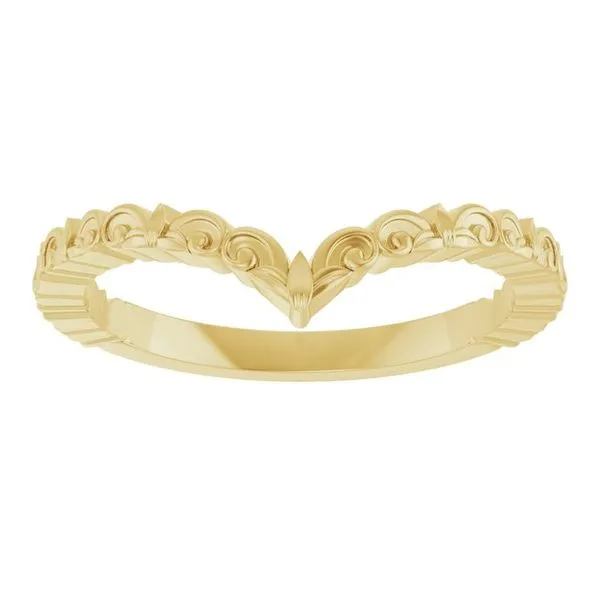 Vintage-Inspired V Ring Image 3 Milan's Jewelry Inc Sarasota, FL