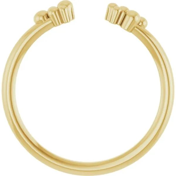 Beaded Negative Space Ring Image 2 Boyd Jewelers Wesley Chapel, FL