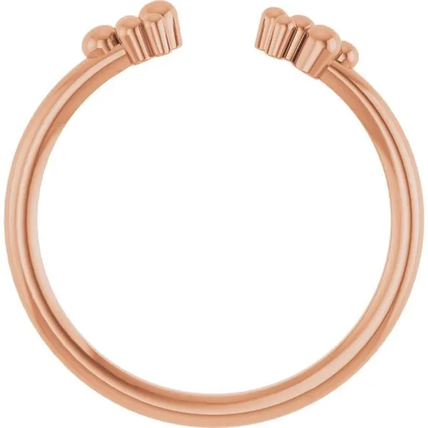 Beaded Negative Space Ring Image 2 Boyd Jewelers Wesley Chapel, FL