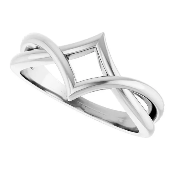 Geometric Negative Space Ring Image 5 John E. Koller Jewelry Designs owasso, OK