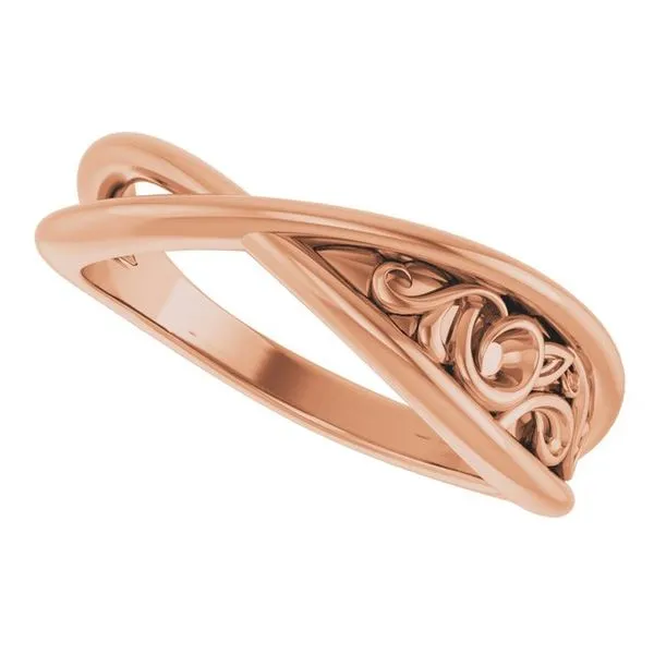 Sculptural Criss-Cross Ring Image 5 Long Jewelers Chesapeake, VA