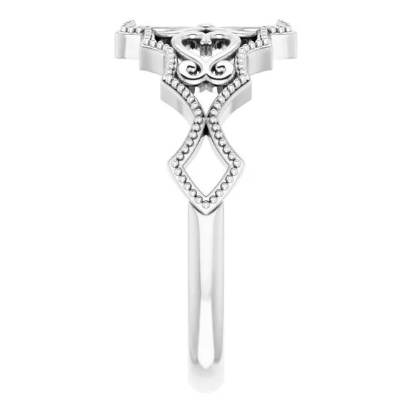 Vintage-Inspired Ring Image 4 James Wolf Jewelers Mason, OH