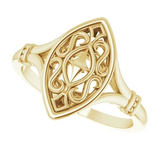 Vintage-Inspired Ring Image 5 James Wolf Jewelers Mason, OH