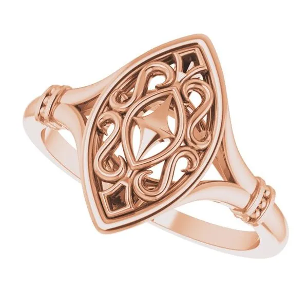 Vintage-Inspired Ring Image 5 James Wolf Jewelers Mason, OH