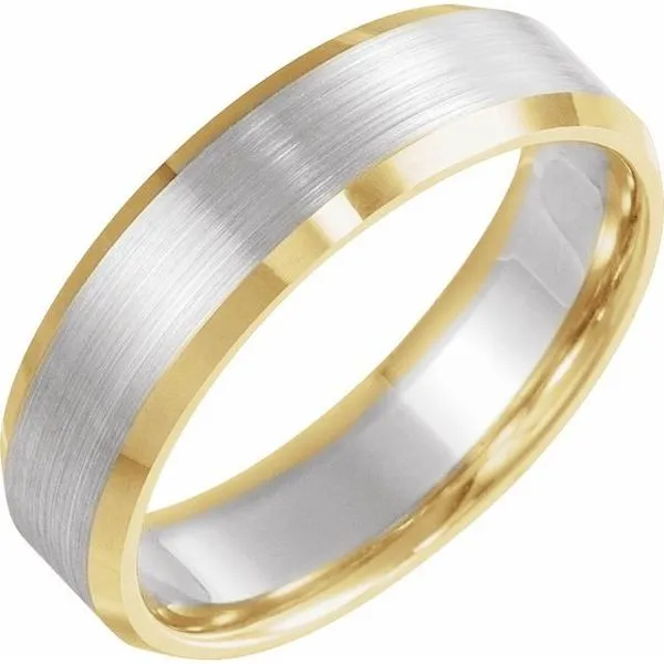 Beveled-Edge Comfort-Fit Flat Band with Satin Finish Grayson & Co. Jewelers Iron Mountain, MI