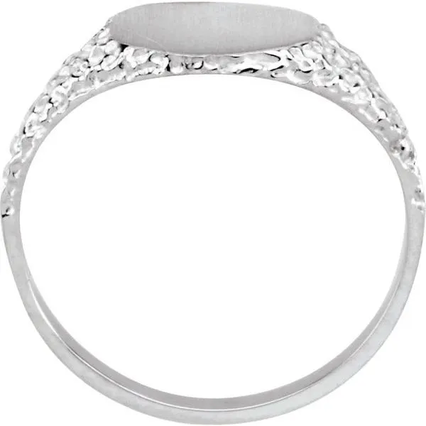 Round Nugget Signet Ring Image 2 Arlene's Fine Jewelry Vidalia, GA