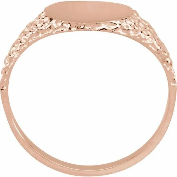 Round Nugget Signet Ring Image 2 Hopman Jewelers Elkhart, IN