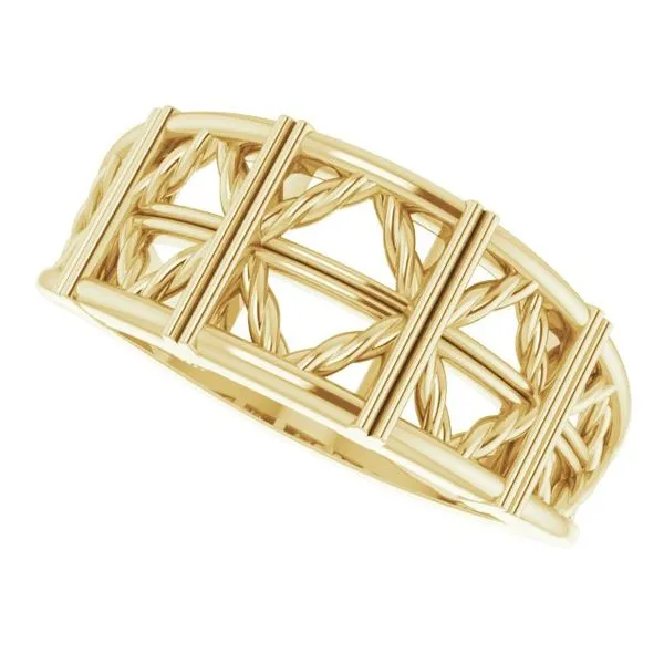 Stackable Lattice Ring Image 5 John E. Koller Jewelry Designs owasso, OK
