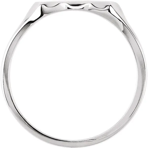 Scalloped Oval Signet Ring Image 2 Comstock Jewelers Edmonds, WA