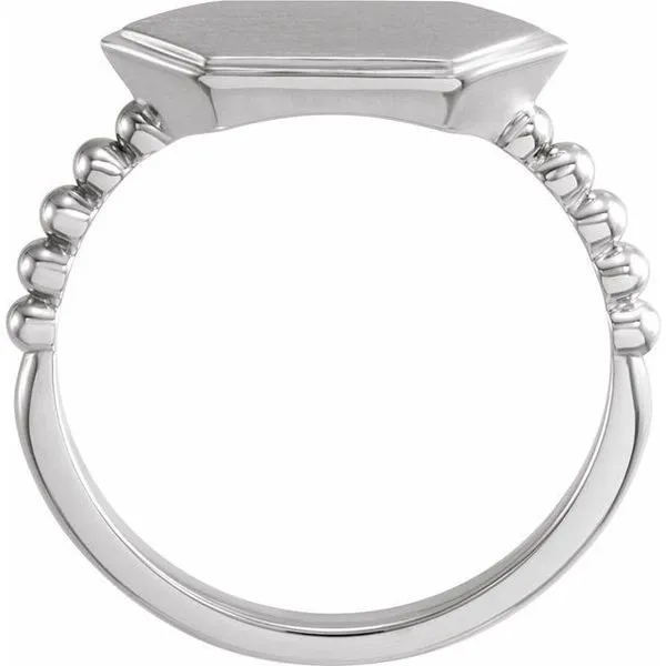 Geometric Signet Ring Image 2 Comstock Jewelers Edmonds, WA