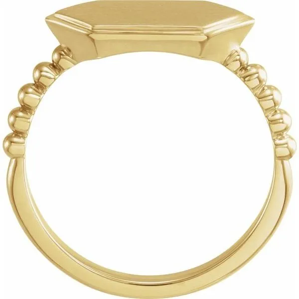 Geometric Signet Ring Image 2 Long Jewelers Chesapeake, VA