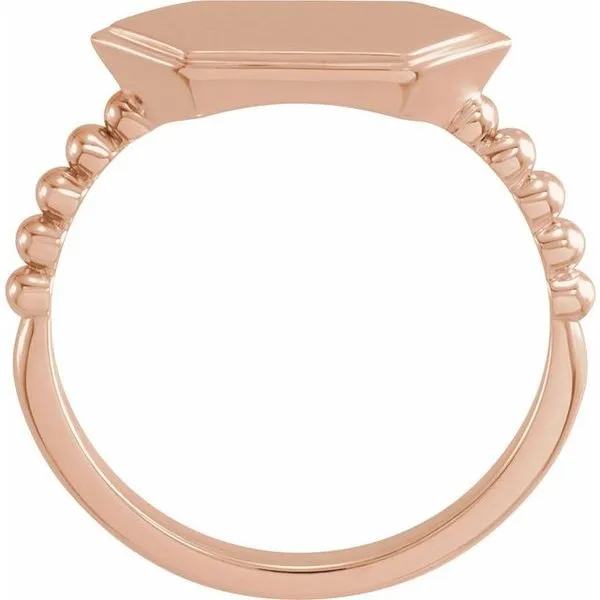 Geometric Signet Ring Image 2 Leslie E. Sandler Fine Jewelry and Gemstones rockville , MD